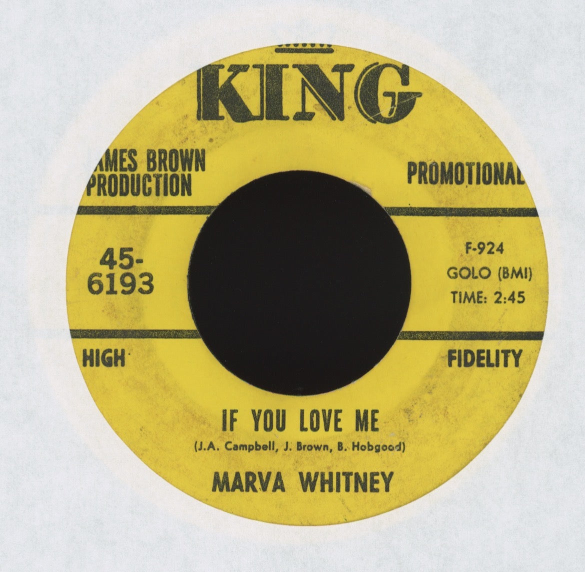 Marva Whitney - I'm Tired, I'm Tired, I'm Tired on King Promo Funk 45