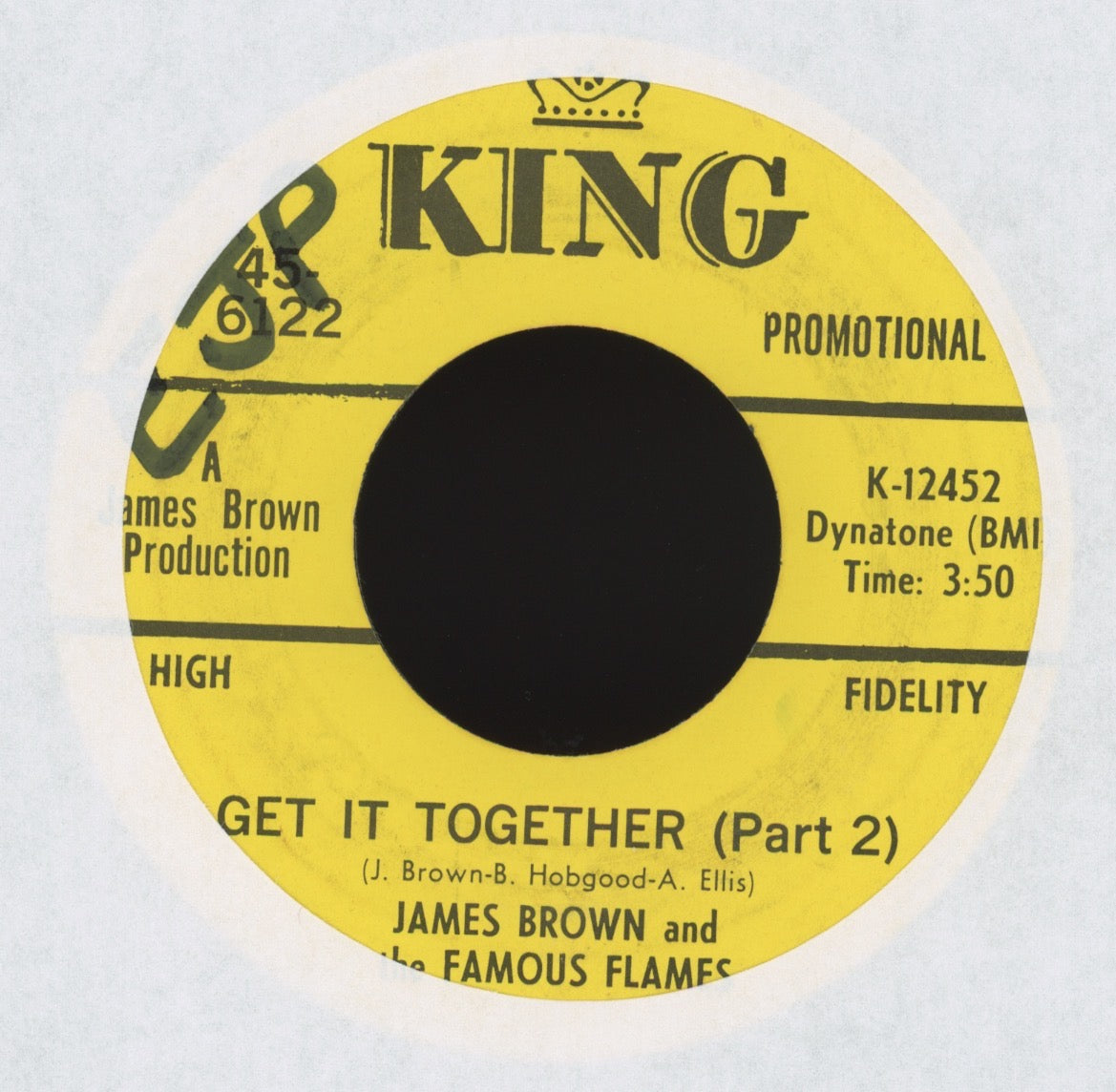 James Brown & The Famous Flames - Get It Together on King Promo Funk 45