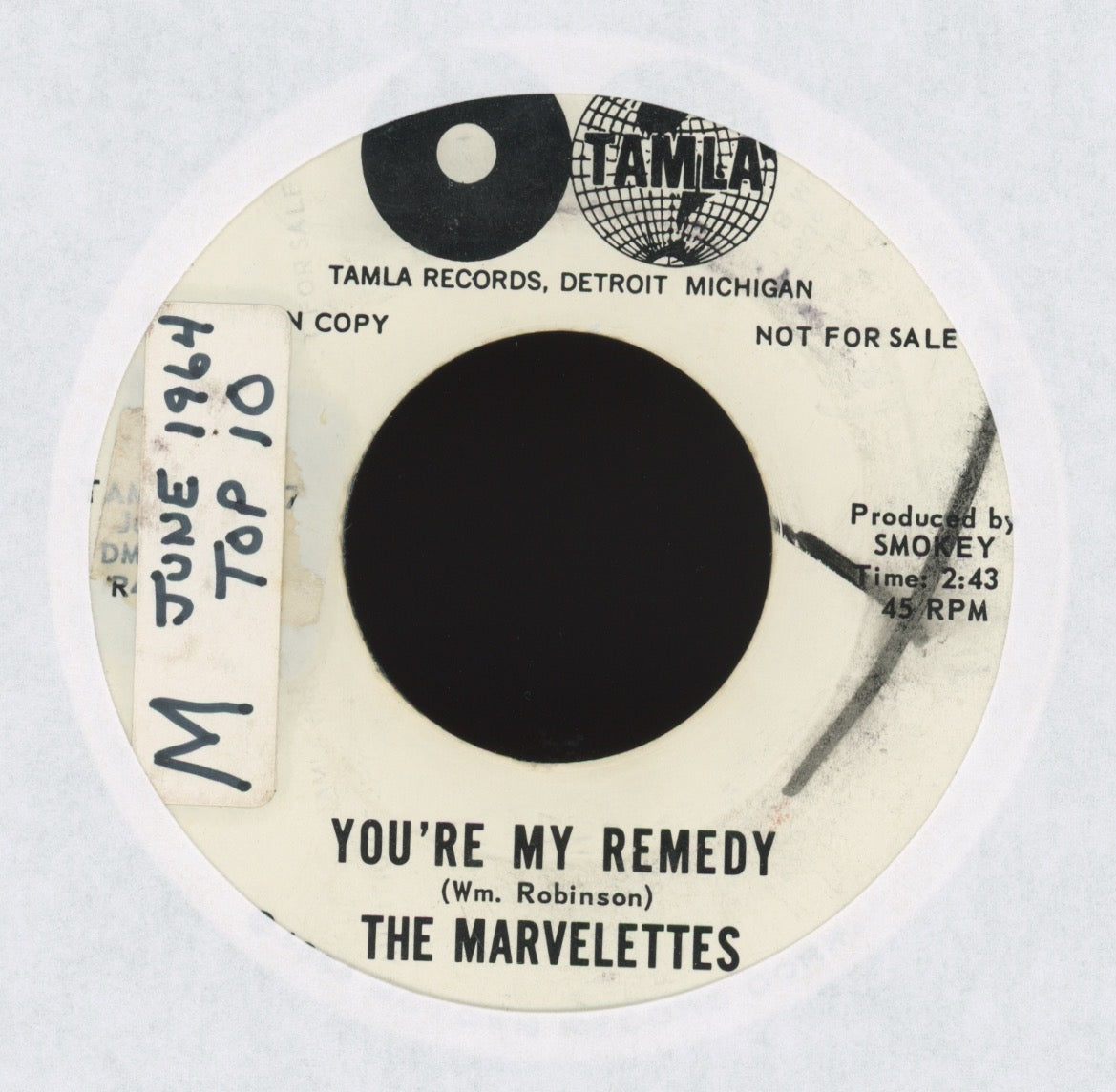 The Marvelettes - You're My Remedy on Tamla Promo Northern Soul 45