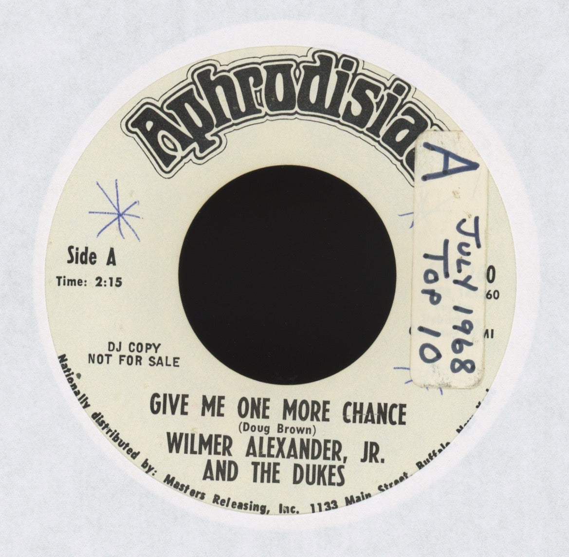 Wilmer & The Dukes - Give Me One More Chance on Aphrodisiac Promo Northern Soul 45