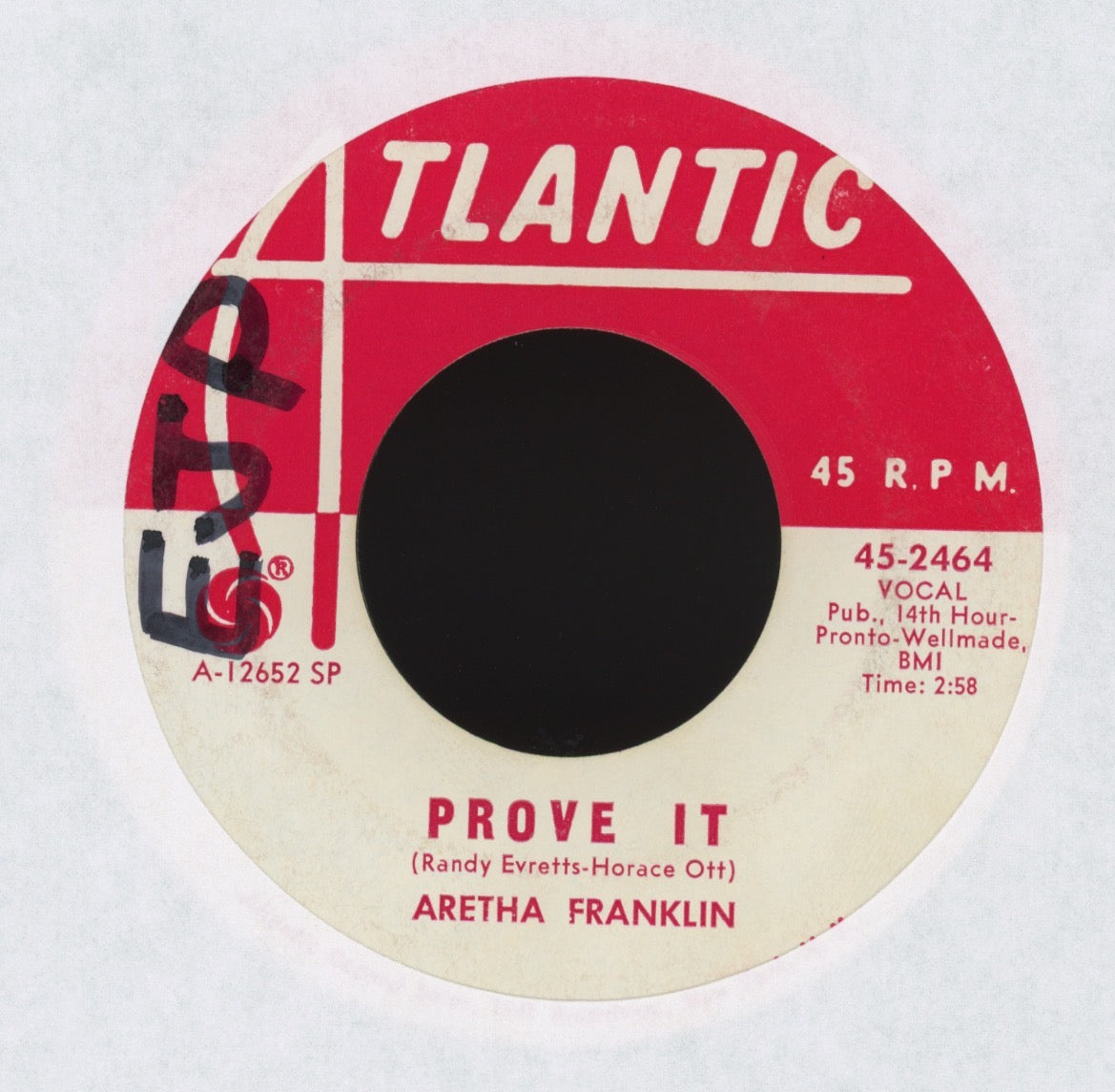 Aretha Franklin - Chain Of Fools on Atlantic Promo Soul 45