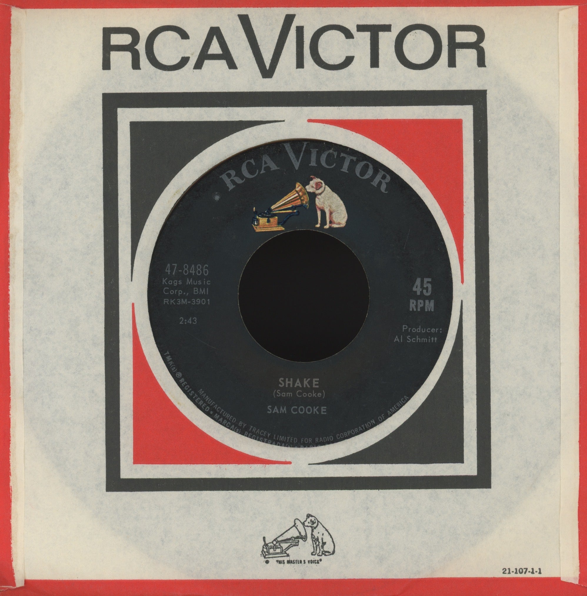 Sam Cooke - Shake on RCA Northern Soul 45