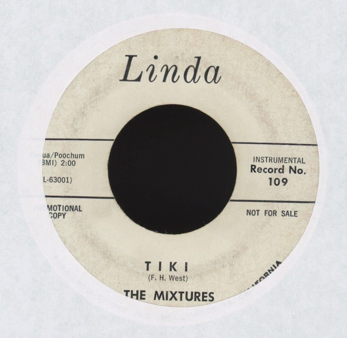 The Mixtures - Poochum on Linda Promo R&B Mod Soul 45