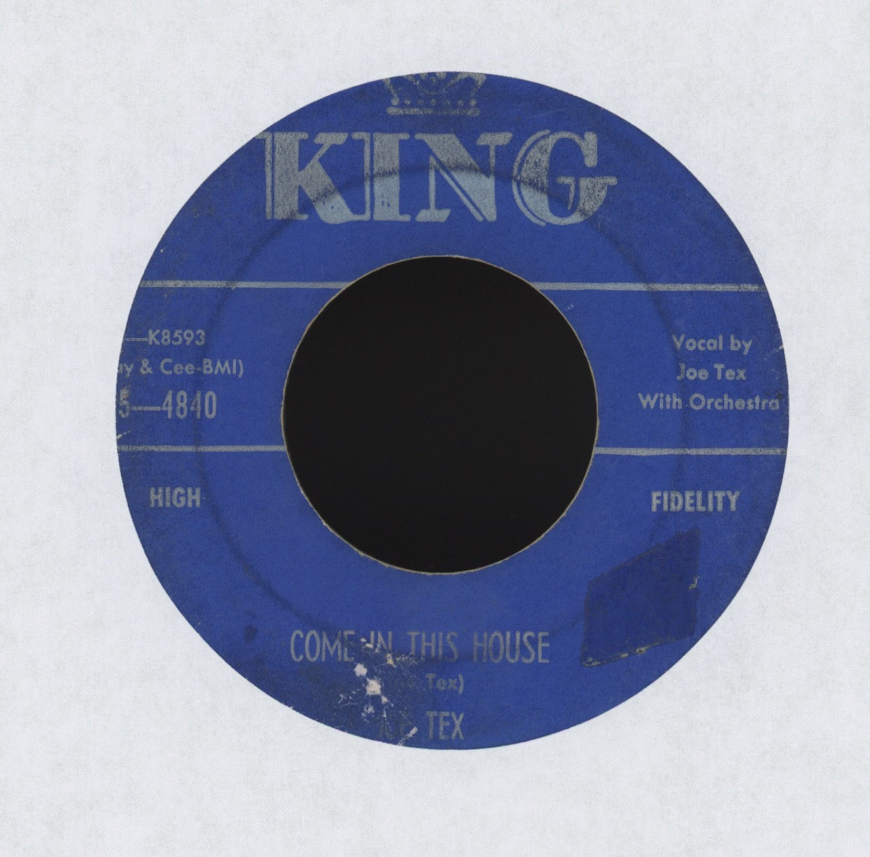 Joe Tex - Davy You Upset My Home on King R&B Rocker 45