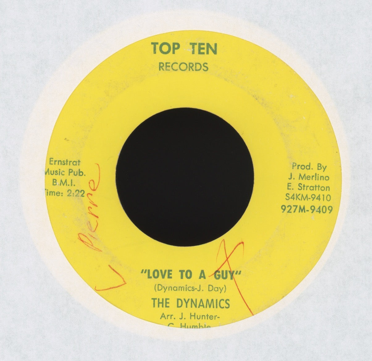 The Dynamics - Whenever I'm Without You on Top Ten Northern Soul 45