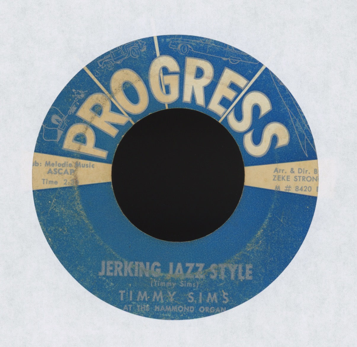 Timmy Sims - Jerking Jazz Style on Progress Soul Jazz Mod 45