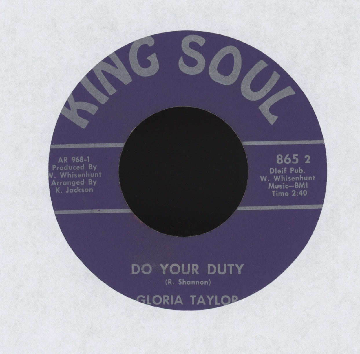 Gloria Taylor - Born A Woman on King Soul Funk Soul 45