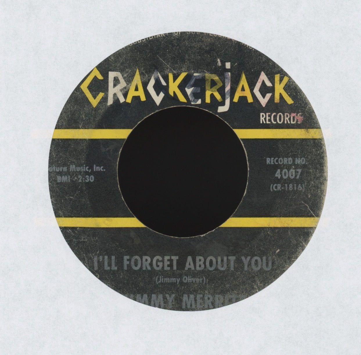 Jimmy Merritt - Lonely Battle on Crackerjack Northern Soul 45