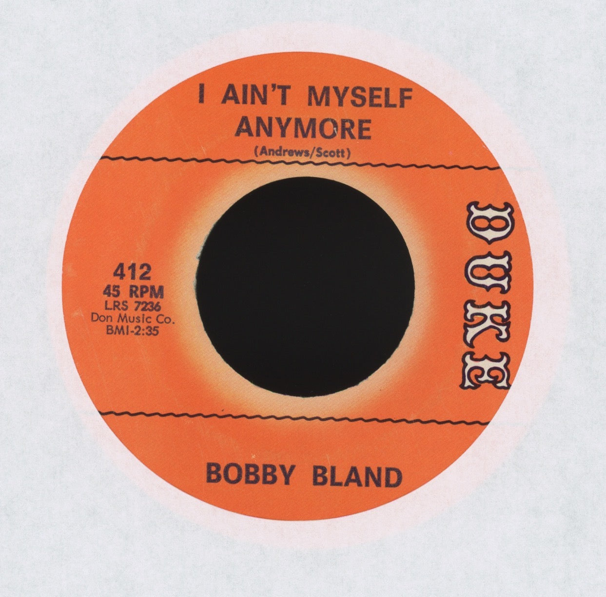 Bobby Bland - I Ain't Myself Anymore on Duke Northern Soul 45