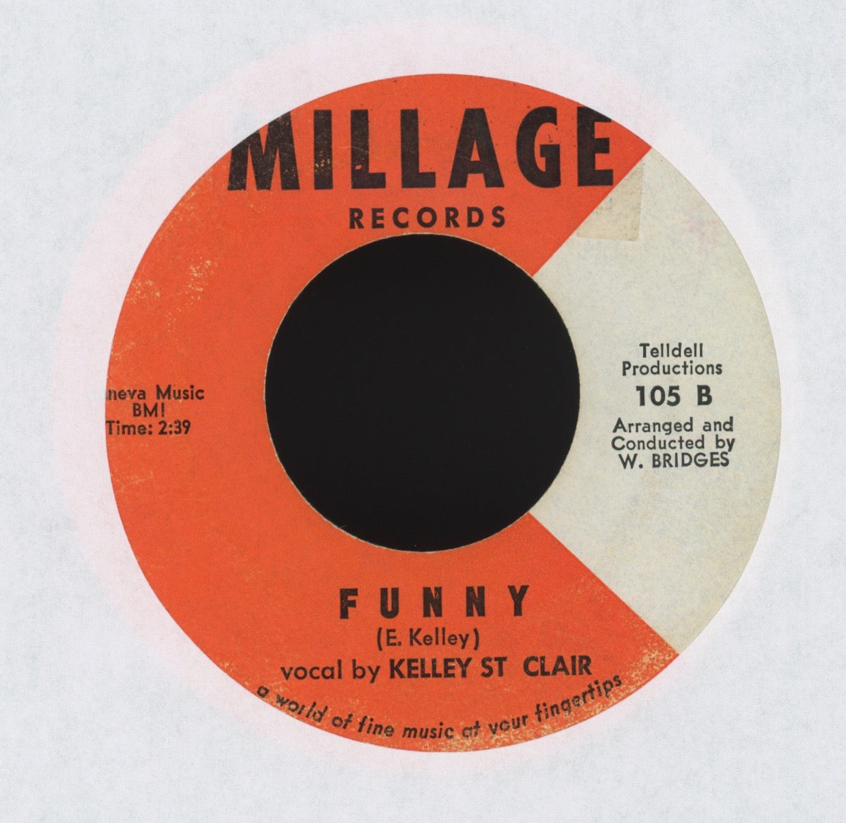Kelly St. Clair - You Took My Heart (Make You Cry) on Millage Northern Soul 45