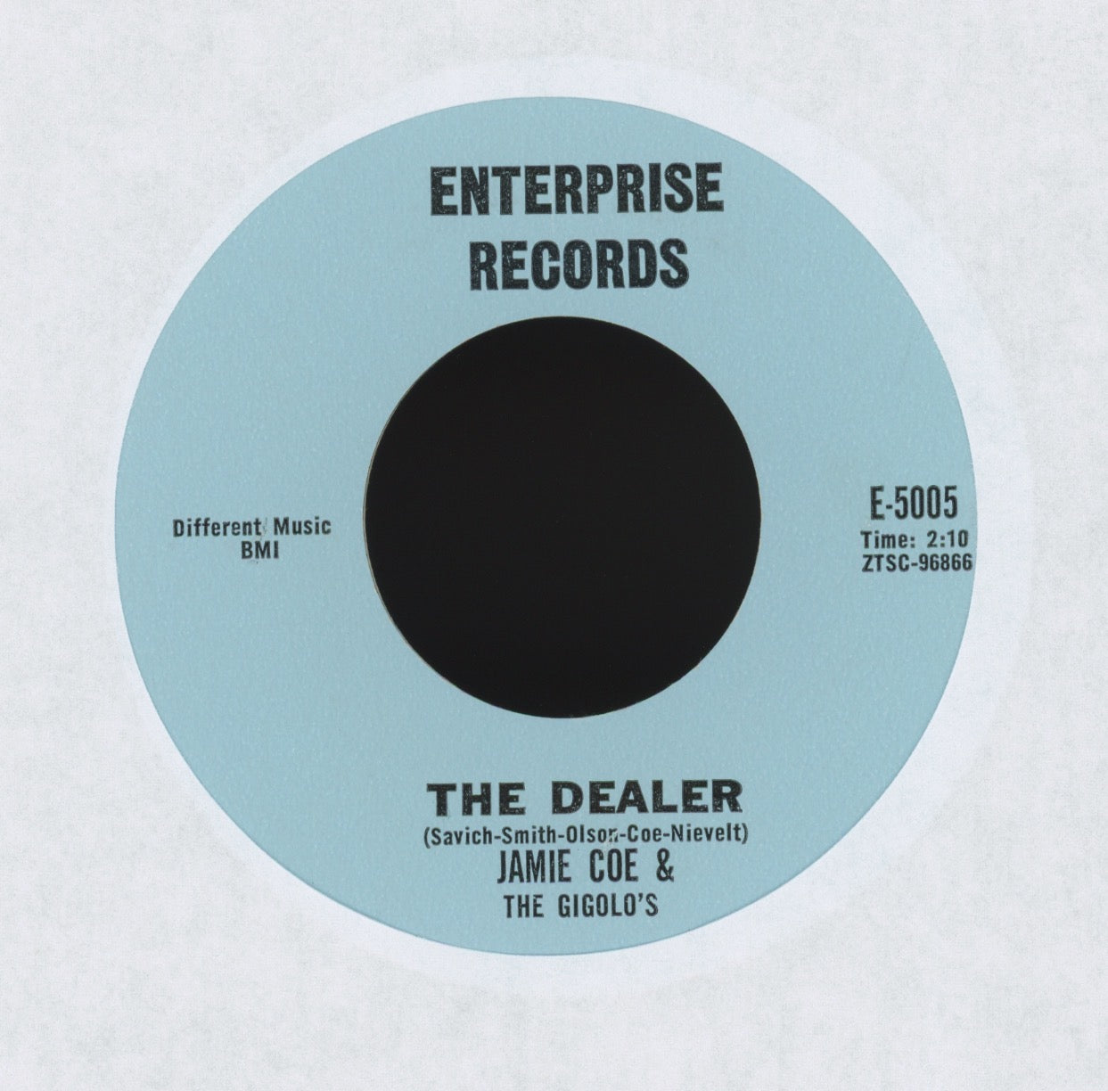 Jamie Coe & The Gigolos - The Dealer on Enterprise Instro R&B 45