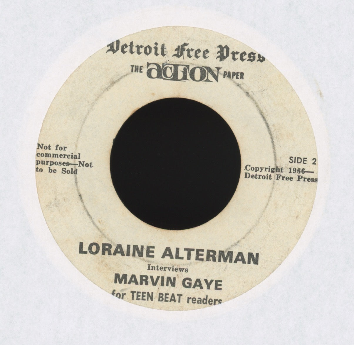 Marvin Gaye - The Teen Beat Song Detroit Free Press Promo Soul 45