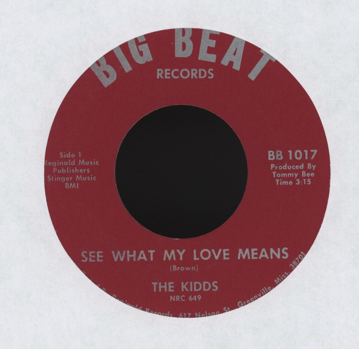 The Kidds - Straighten Up and Fly Right on Big Beat Garage 45