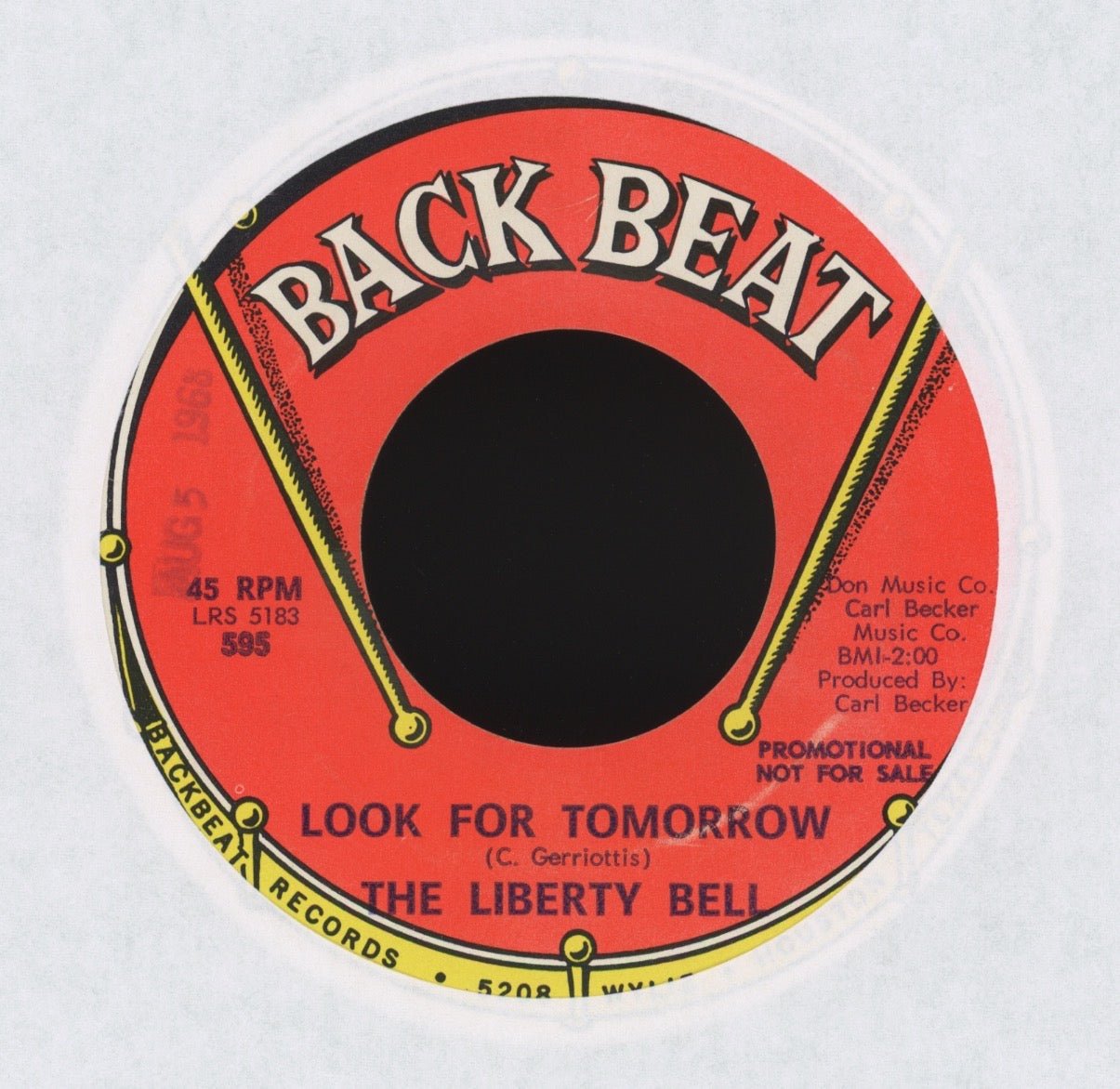 The Liberty Bell - Look For Tomorrow on Back Beat Promo Garage Psych 45