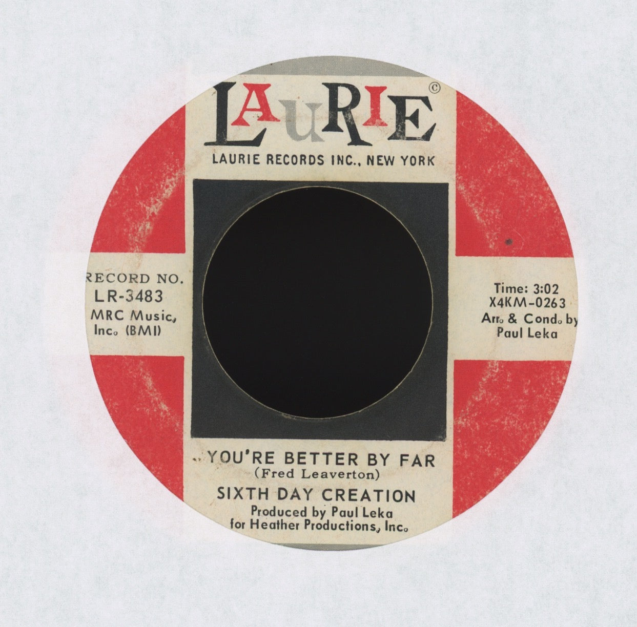 Sixth Day Creation - Cherry Pie on Laurie Psych 45