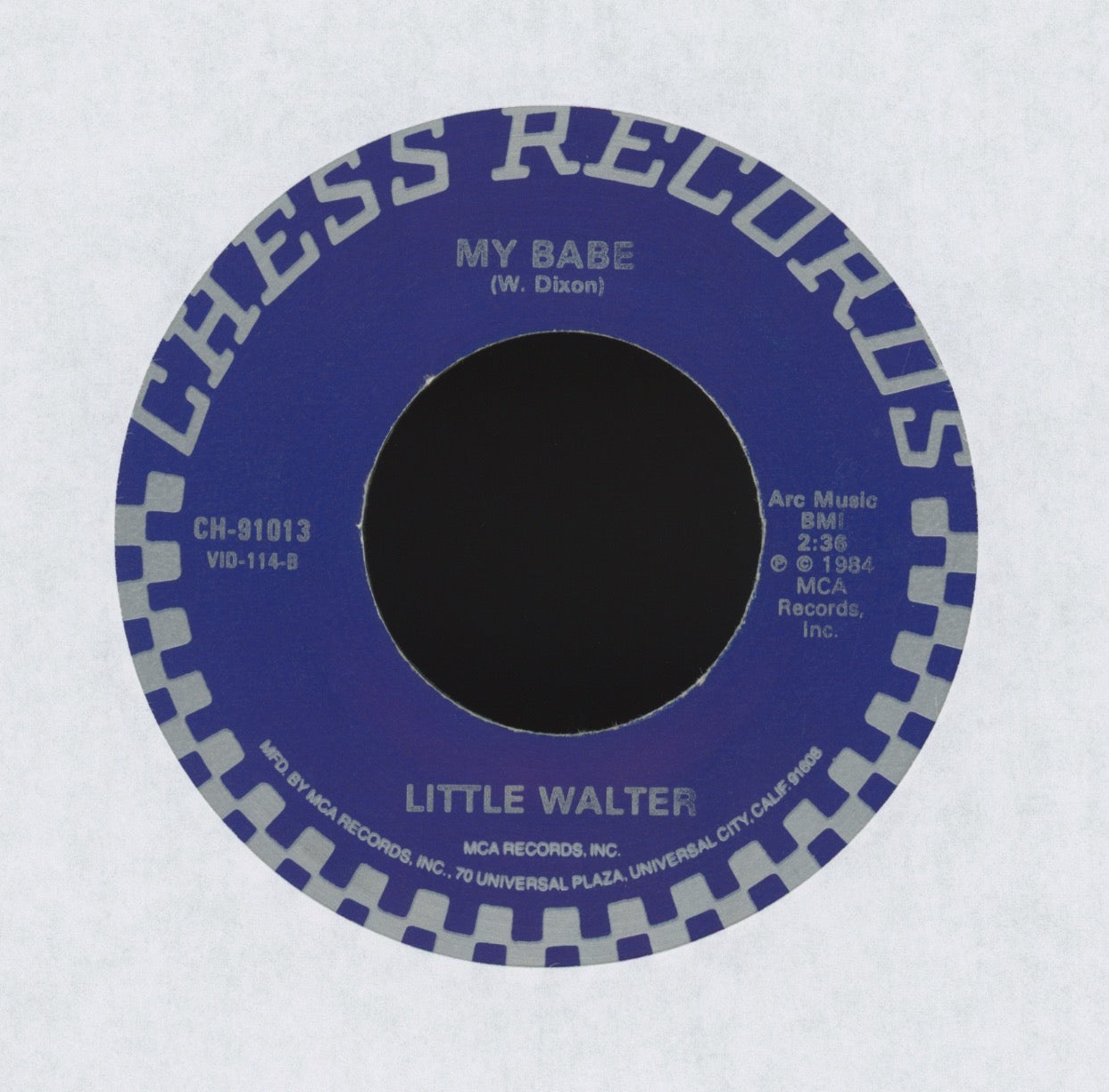 Little Walter - Juke / My Babe on Chess Reissue R&B Blues 45