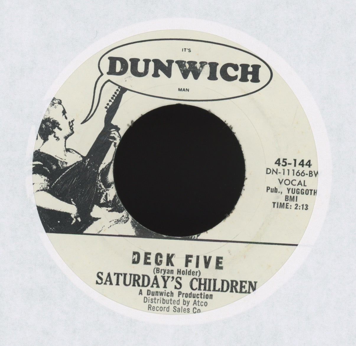Saturday's Children - Deck Five/ Christmas Sound on Dunwich Promo Xmas Garage 45