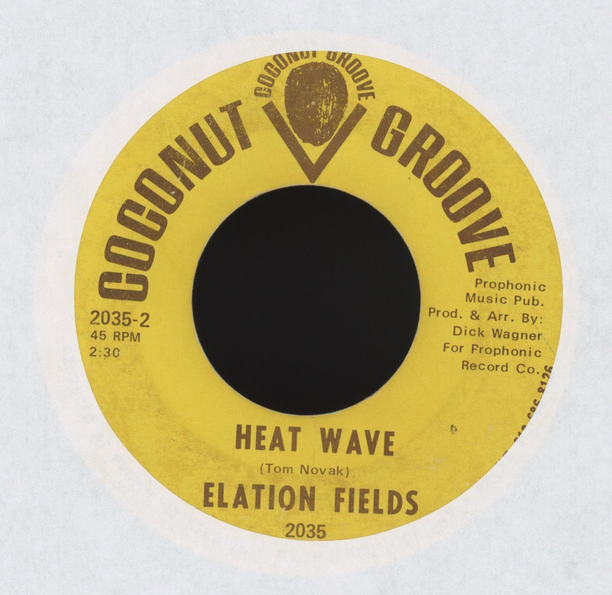 Elation Fields - Light Side Table on Coconut Groove Psych Rock 45