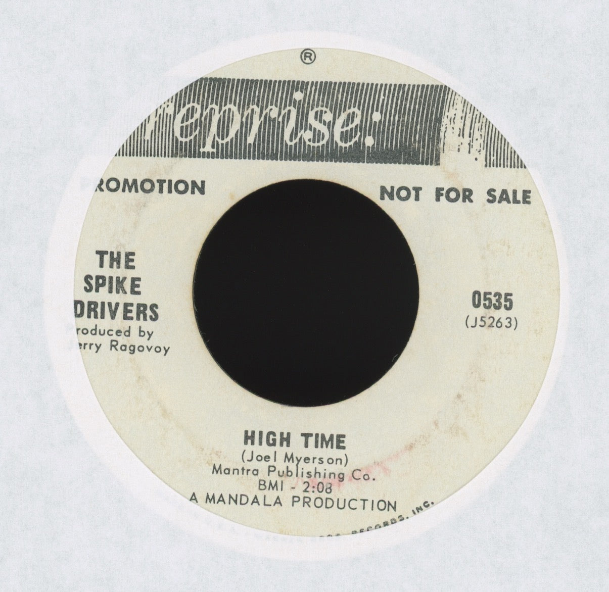 The Spike-Drivers - Baby Won't You Let Me Tell You How I Lost My Mind on Reprise Promo Psych 45