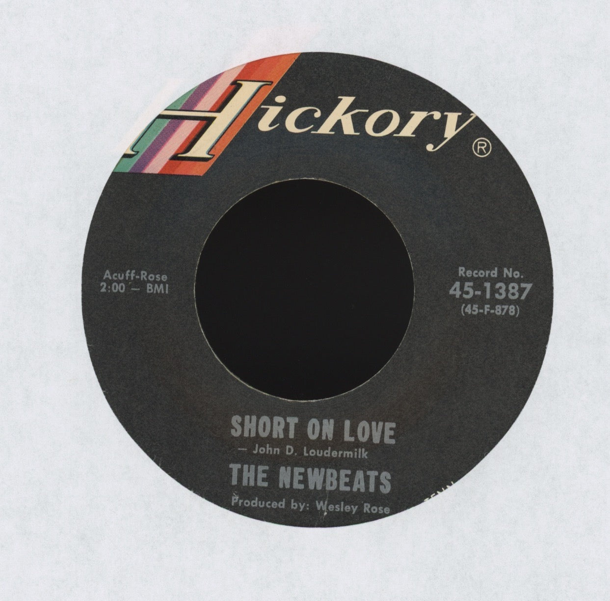 The Newbeats - Crying My Heart Out on Hickory Northern Soul 45