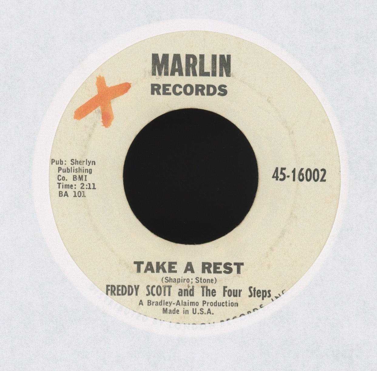 Freddy Scott And The Four Steps - Same Ole Beat on Marlin Promo Mod Funk 45
