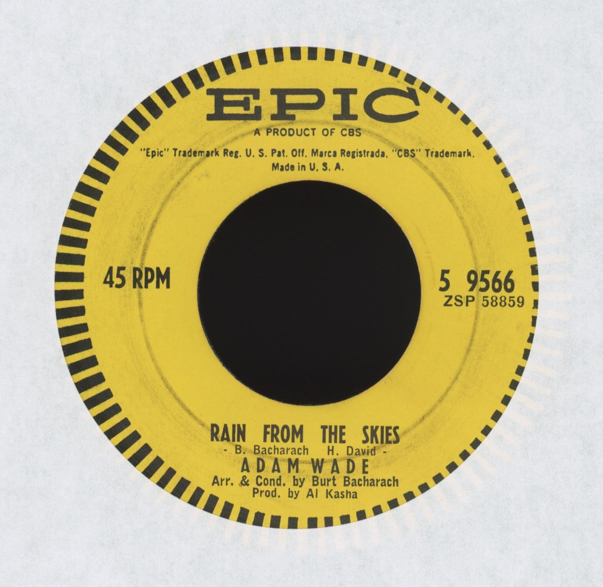 Adam Wade - Don't Let Me Cross Over on Epic Northern Soul Popcorn 45