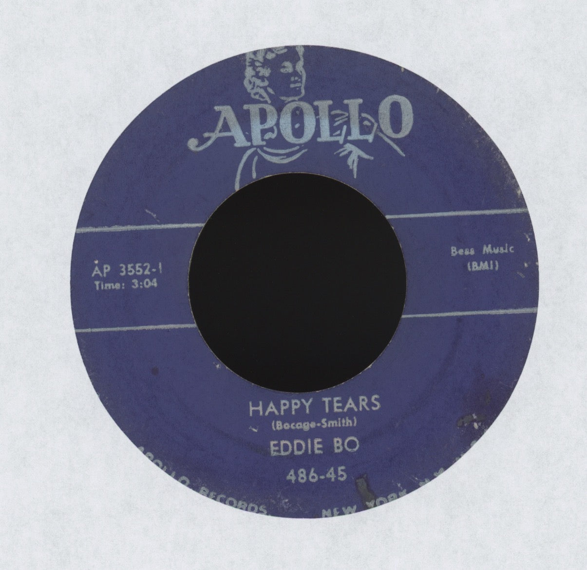 Eddie Bo - I'm Wise on Apollo R&B 45
