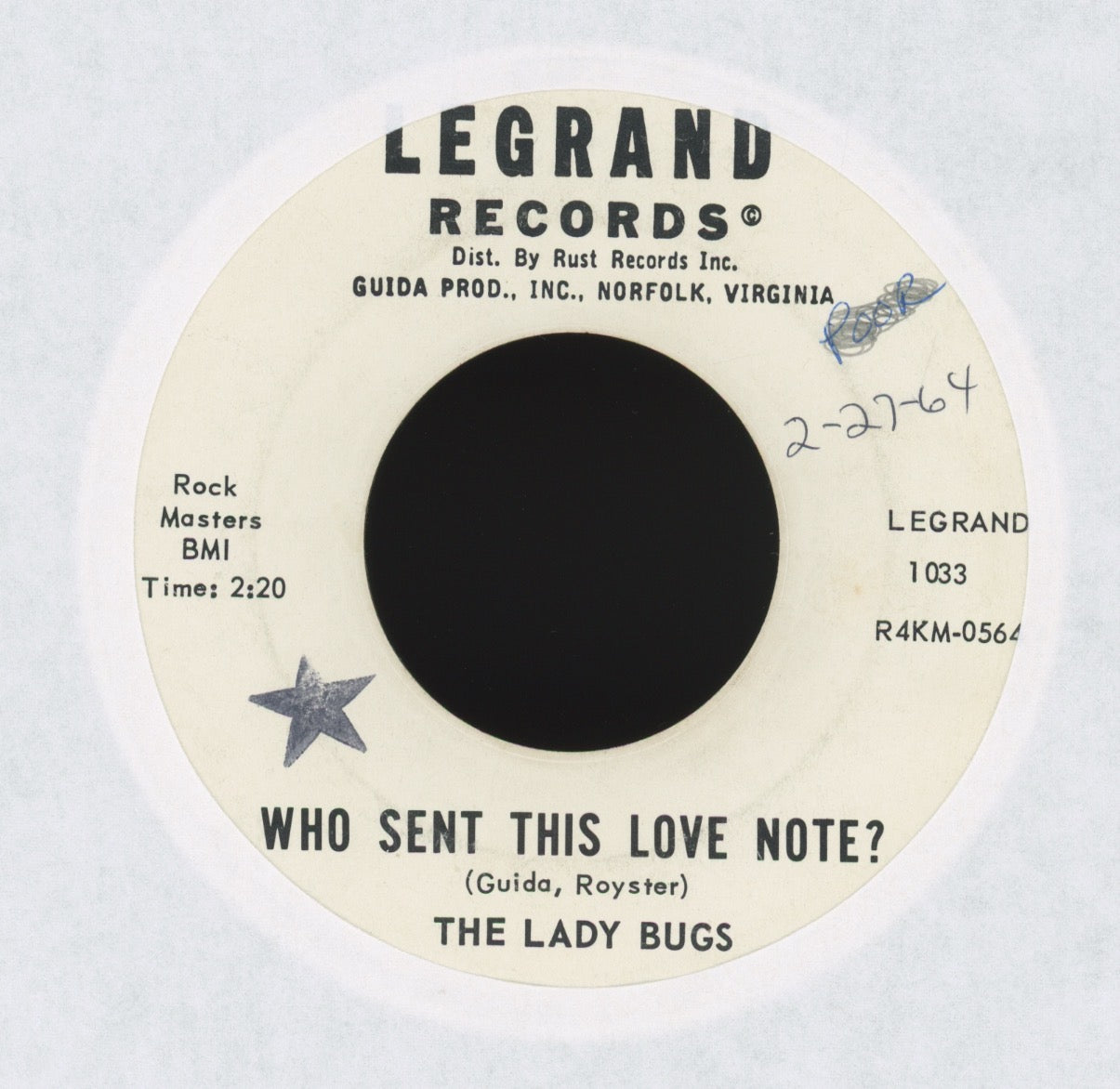 The Lady Bugs - Fraternity, U.S.A on Legrand Promo Garage 45