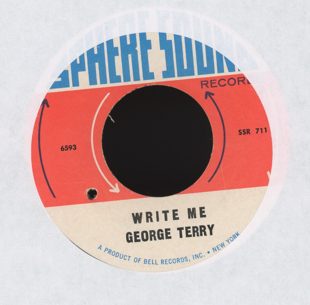 George Terry - Write Me on Sphere Sound Northern Soul 45