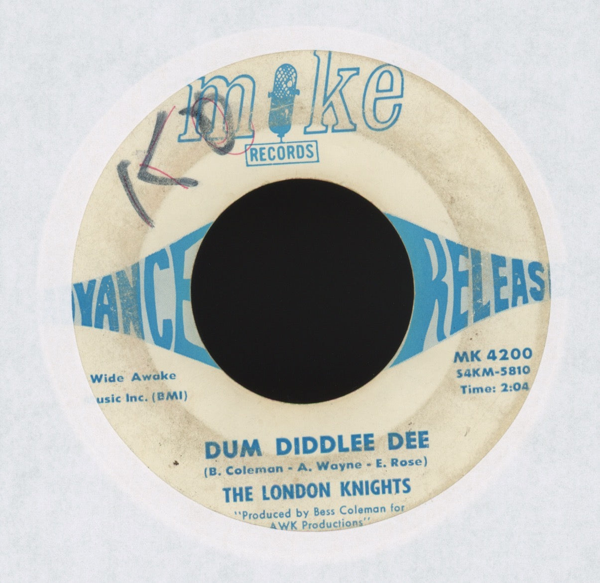 The London Knights - Go To Him on Mike Promo Garage Psych 45