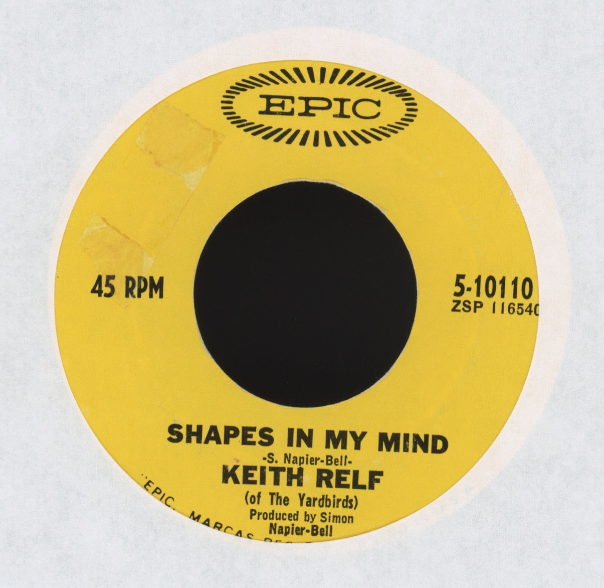 Keith Relf - Shapes In My Mind on Epic Psych 45