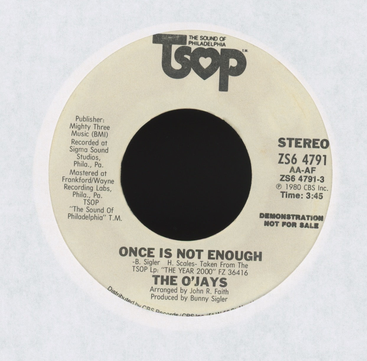 The O'Jays - To Prove I Love You on TSOP Promo 70s Soul 45