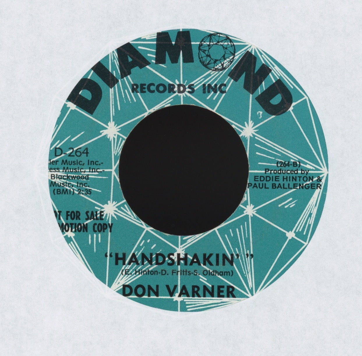 Don Varner - More Power To Ya on Diamond Promo Northern Soul 45