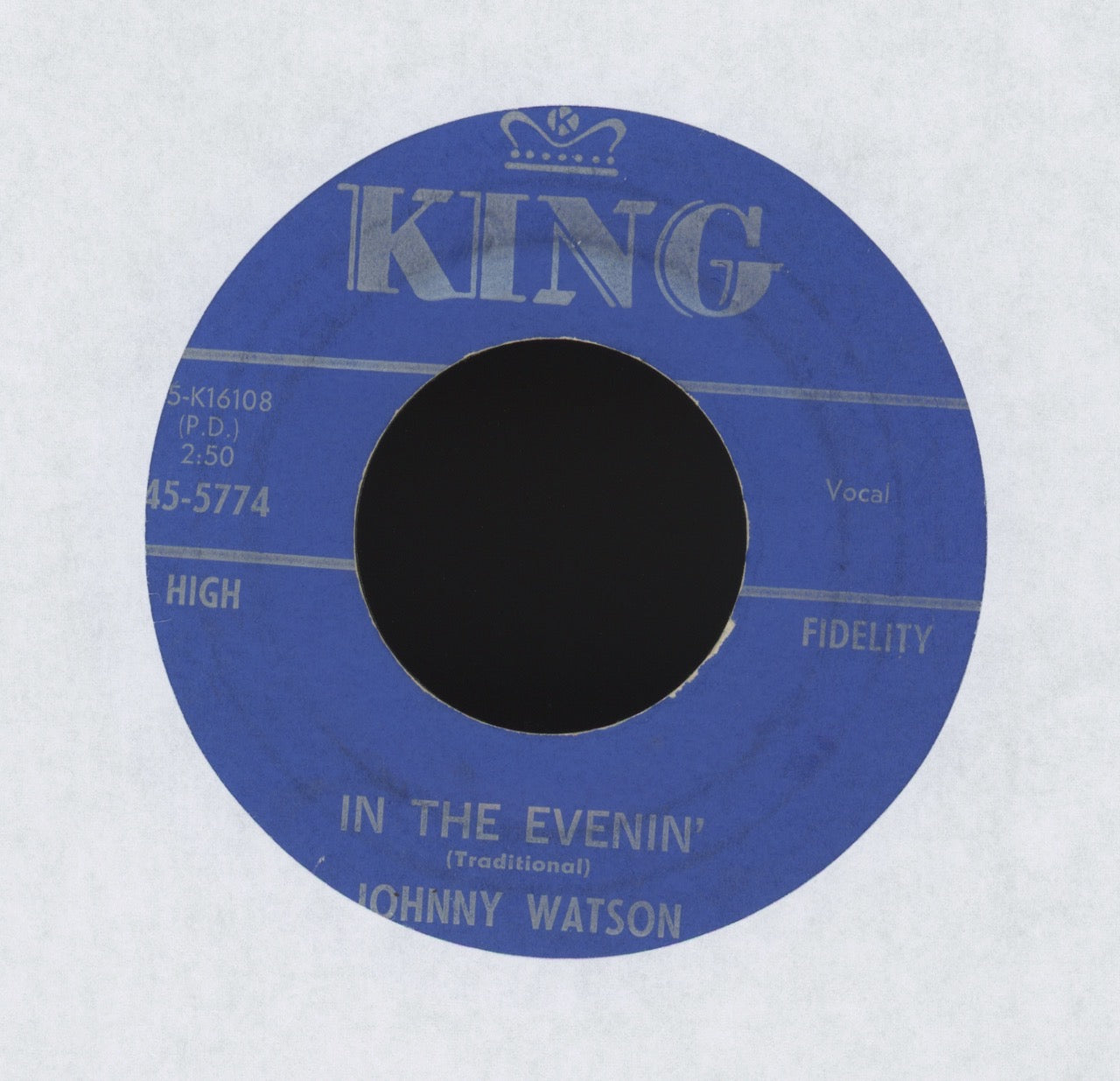 Johnny Guitar Watson - Gangster Of Love on King R&B 45