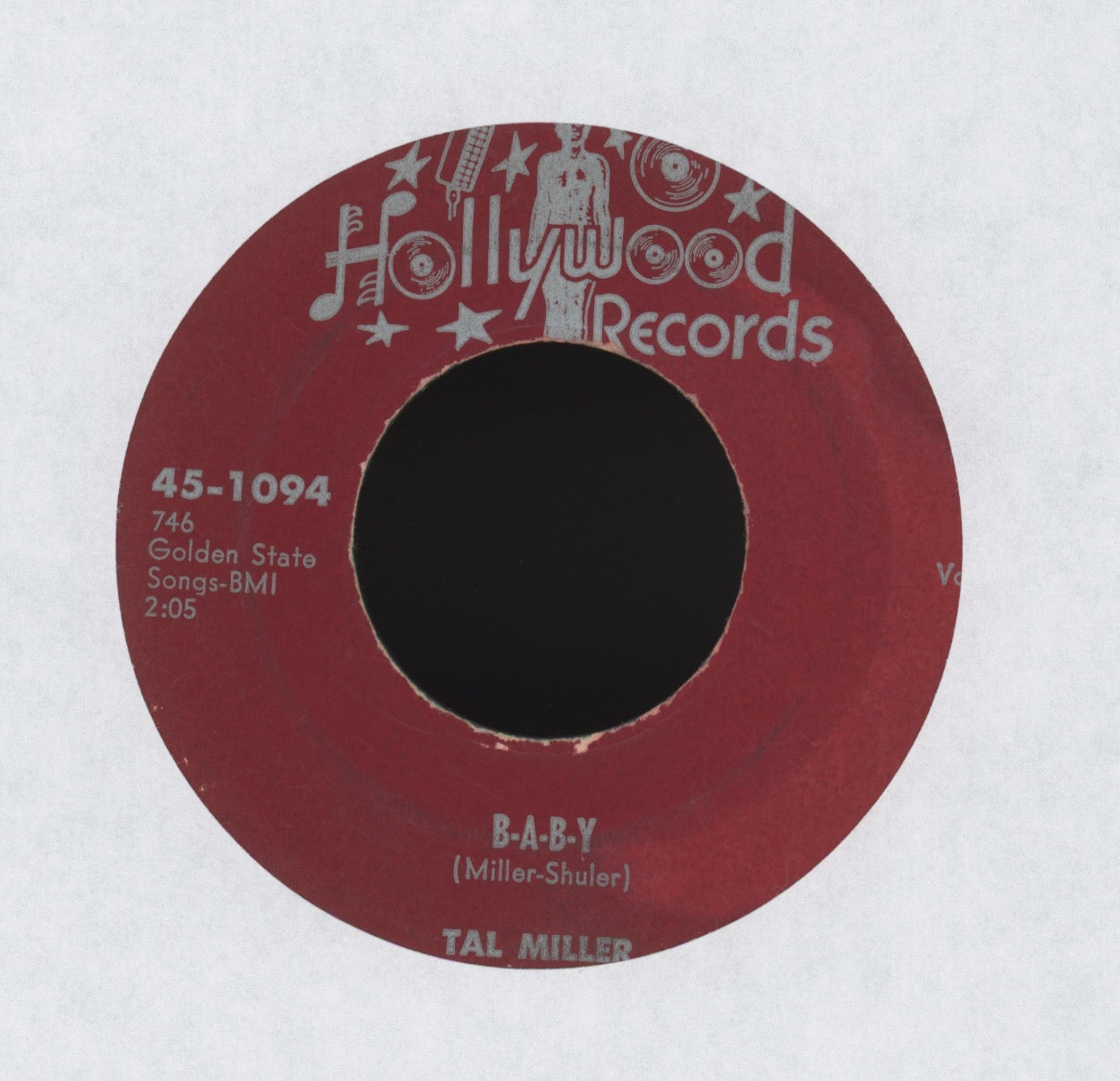 Tal Miller - B-A-B-Y on Hollywood R&B Rocker 45
