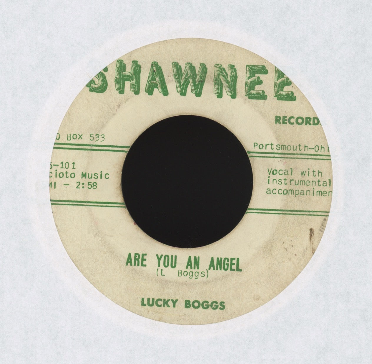 Lucky Boggs - Drillin Rig Boogie on Shawnee Rockabilly 45