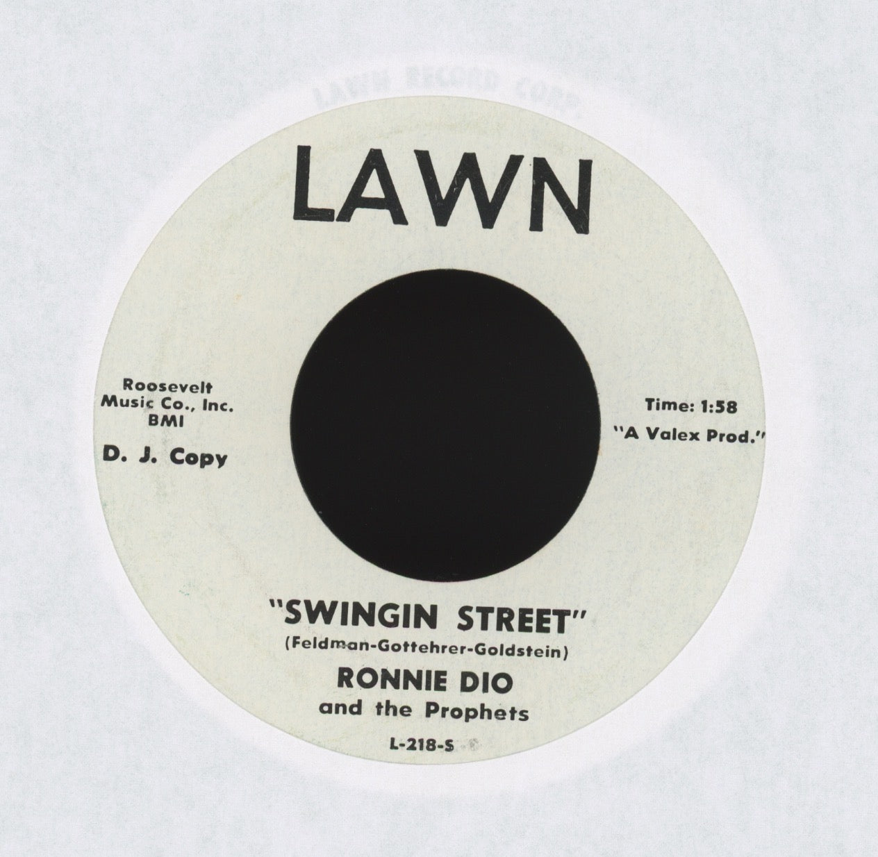 Ronnie Dio And The Prophets - Gonna Make It Alone on Lawn Teen Rock 45