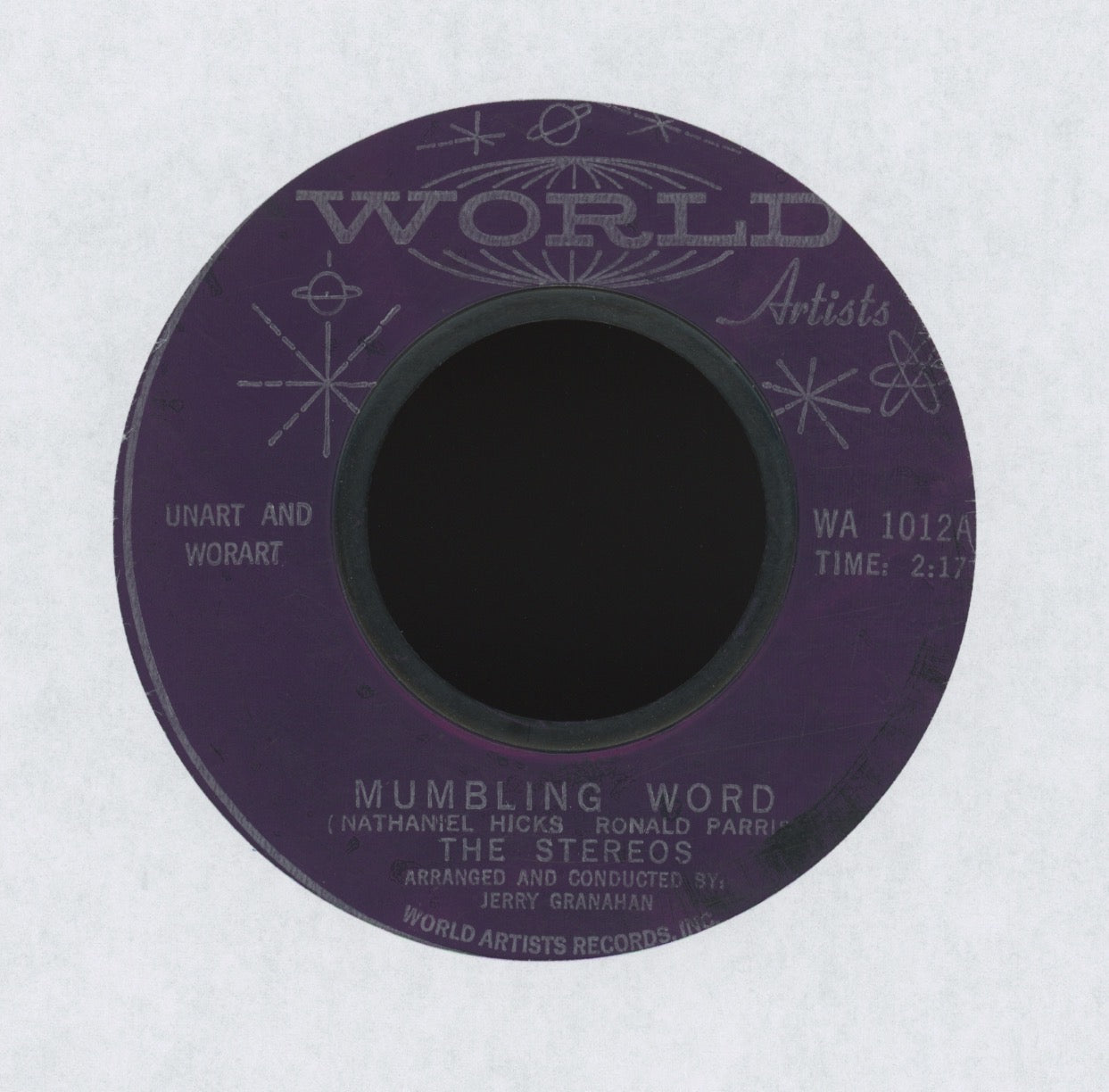 The Stereos - Mumbling Word on World Northern Soul 45