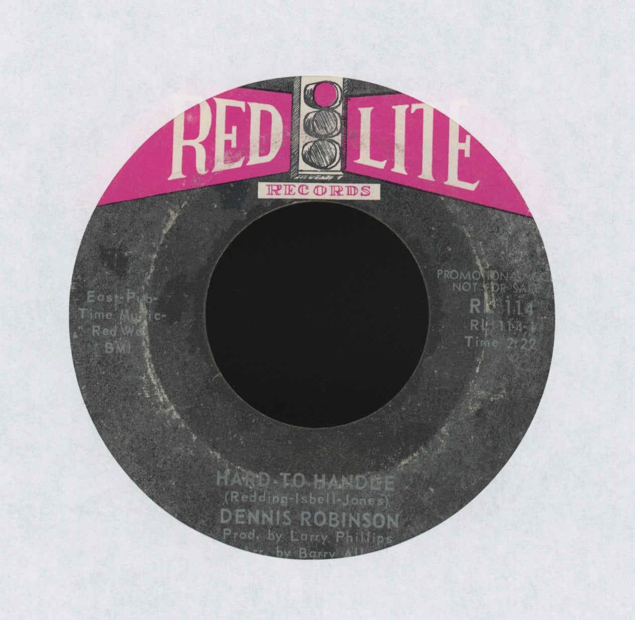 Dennis Robinson - Hard To Handle on Red Lite Promo Funk 45 Breaks