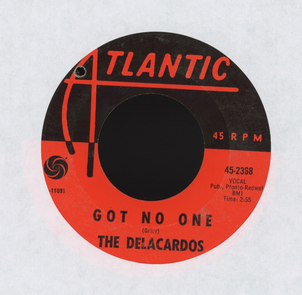 The Delacardos - She's The One I Love on Atlantic Northern Soul 45