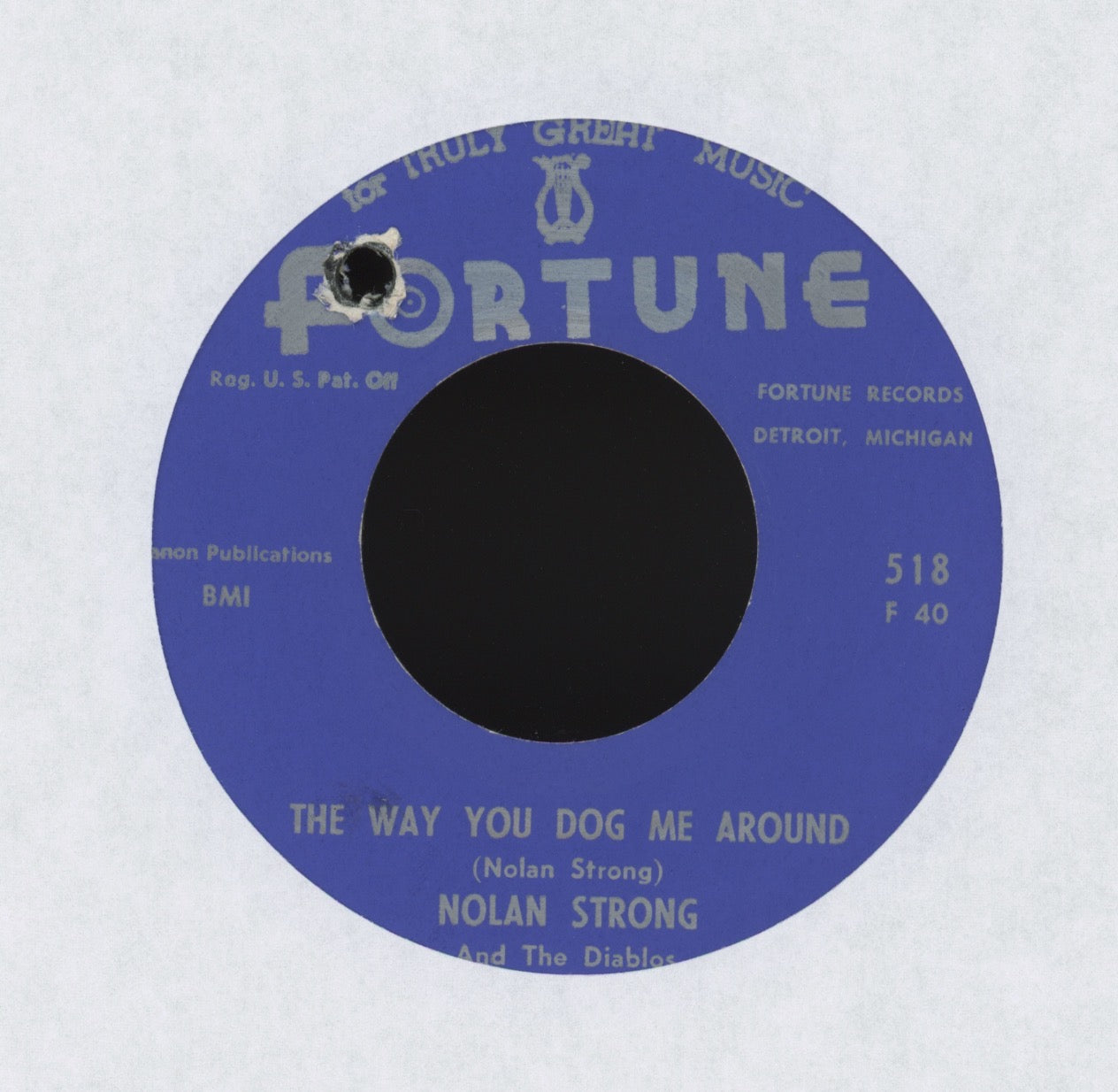 Nolan Strong & The Diablos- Jump, Shake And Move on Fortune R&B 45 Reissue