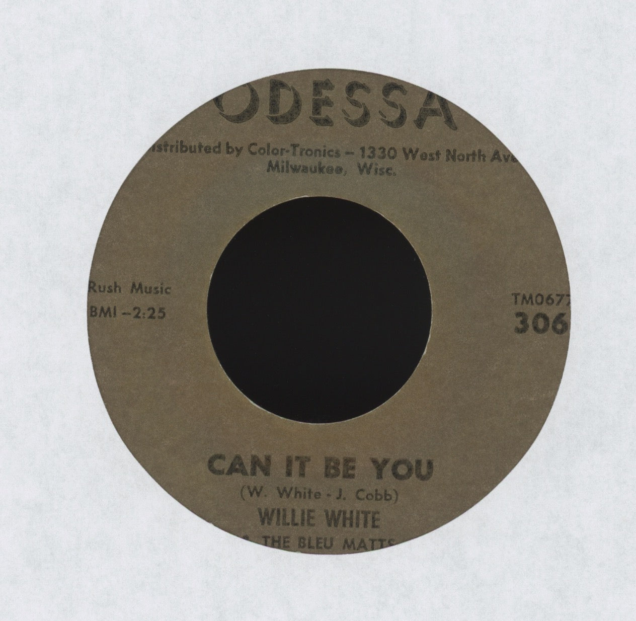 Willie White & The Bleu Matts - Everybody Dance on Odessa R&B Rocker 45