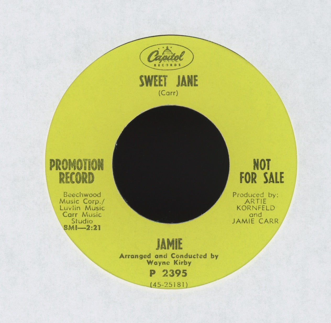 Jamie - Sunshine Bus on Capitol Promo Soul Freakbeat 45