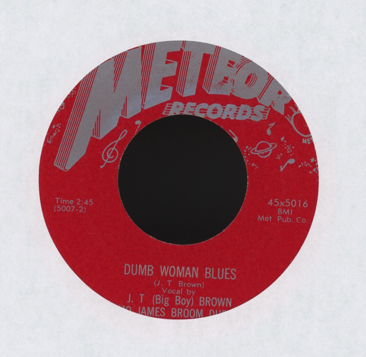 Elmore James & His Broomdusters - Sax-ony Boogie / Dumb Woman Blues on Meteor R&B Blues 45