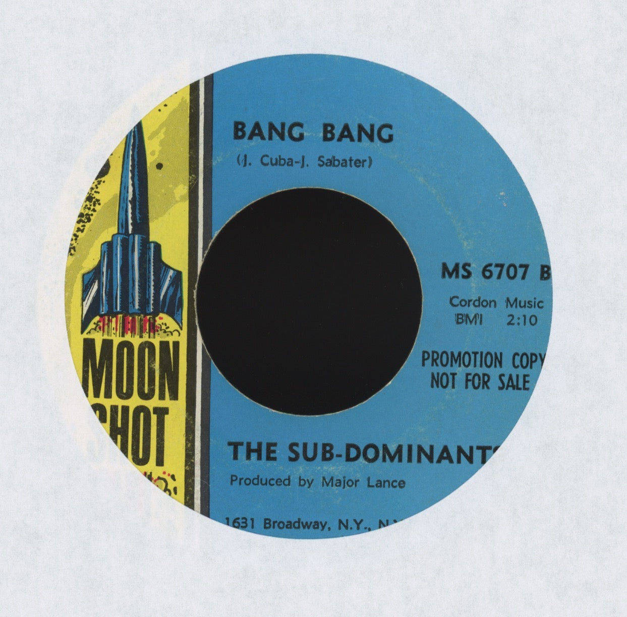 The Sub Dominants - Bang Bang on Moon Shot Promo Latin Soul 45