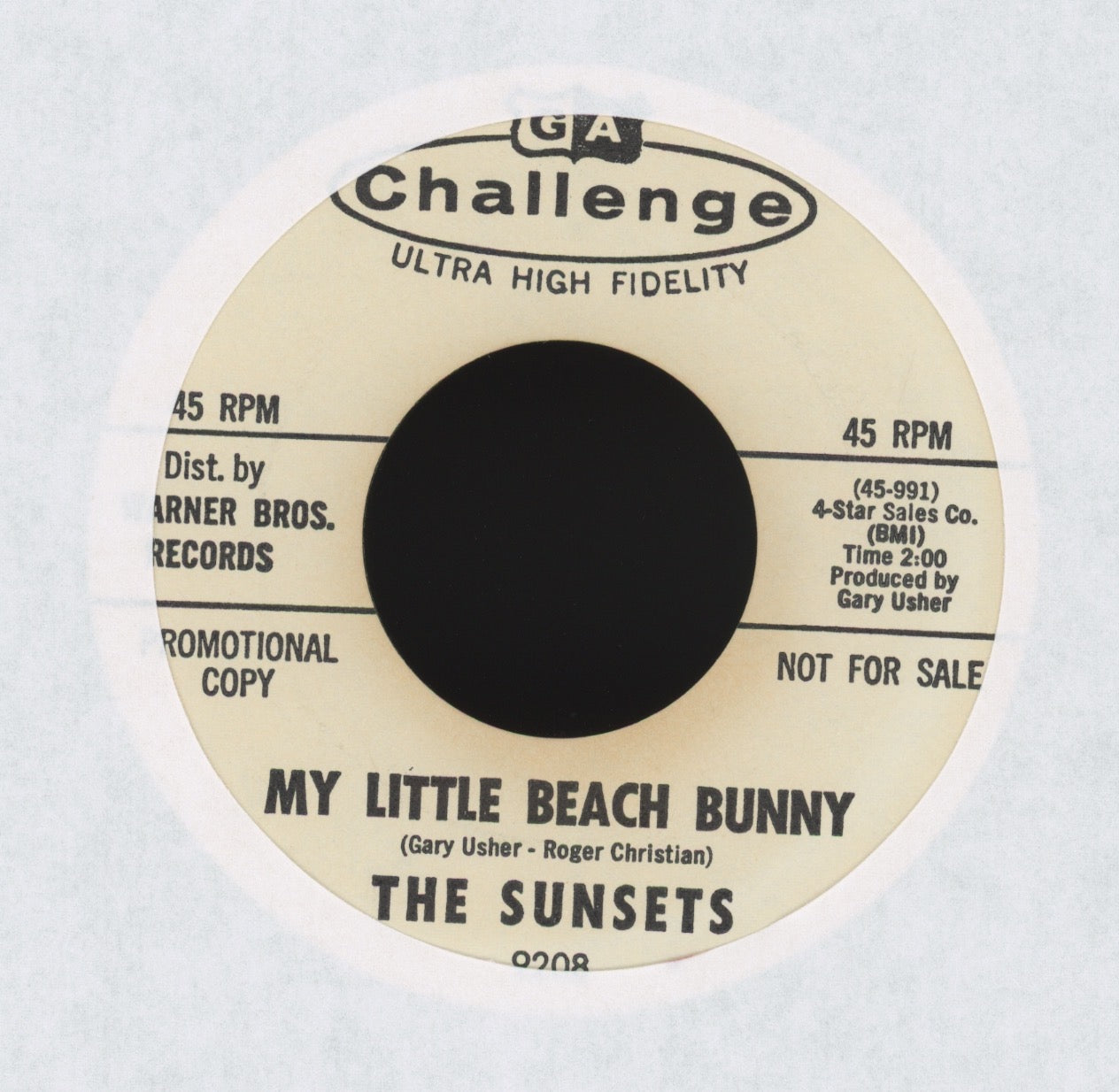 The Sunsets - My Little Surfin' Woodie on Challenge Promo Surf 45