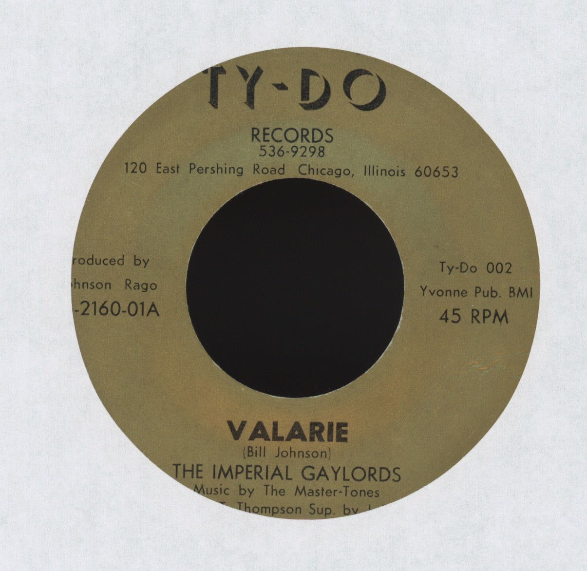 Imperial Gaylords - Here it Comes on Ty-Do Northern Soul 45