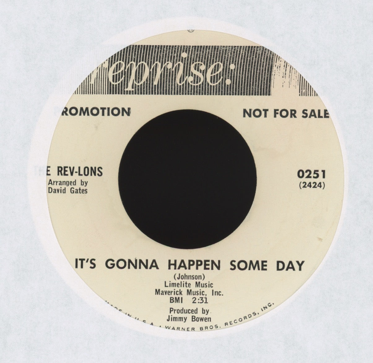 The Rev-Lons - After Last Night on Reprise Promo R&B Girl Group 45