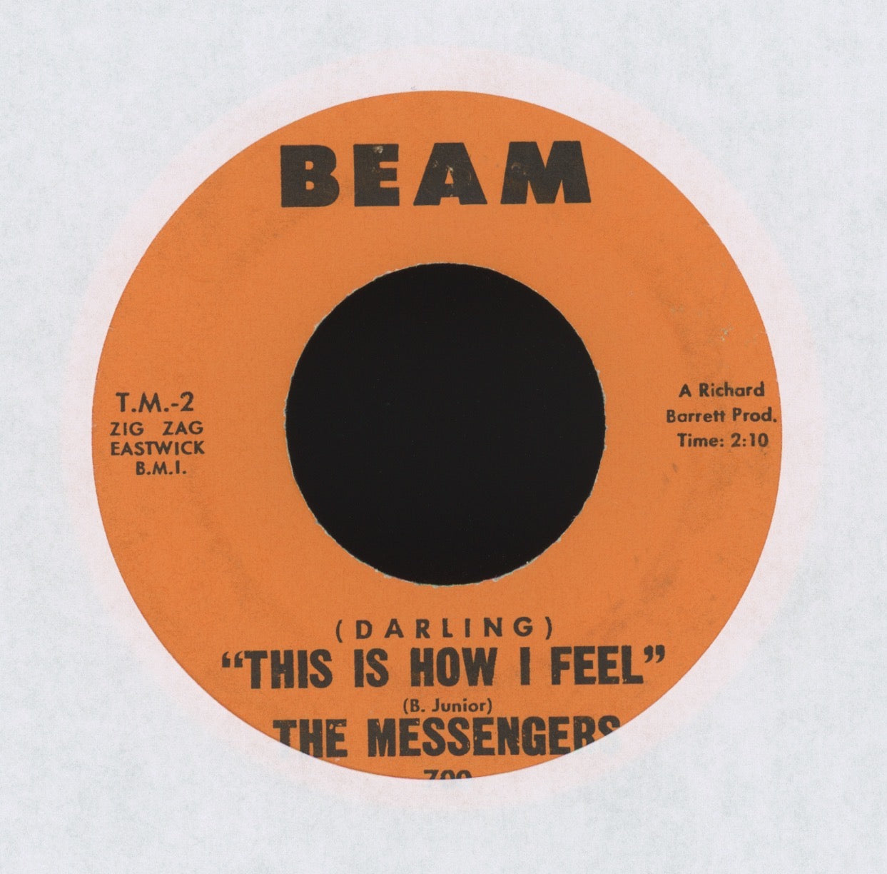 The Messengers - Darling This is How I Feel on Beam R&B Doo Wop 45