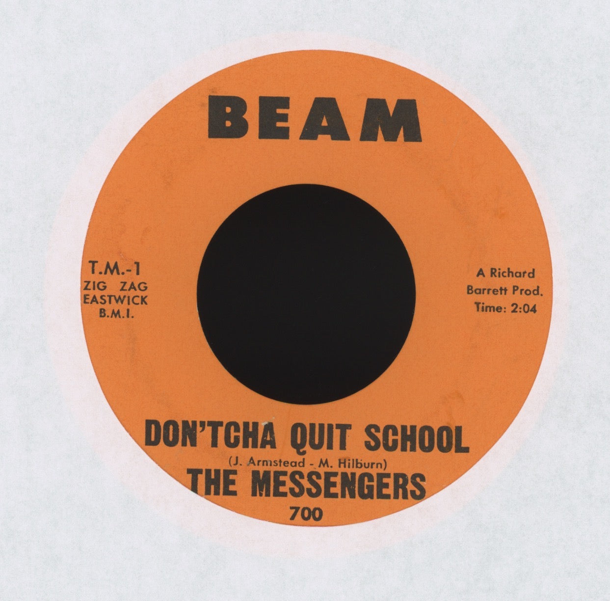 The Messengers - Darling This is How I Feel on Beam R&B Doo Wop 45